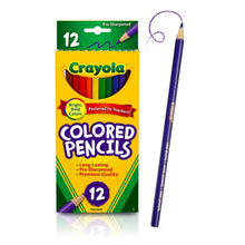 Crayola colored pencils set, 12 count, with attached single blue pencil