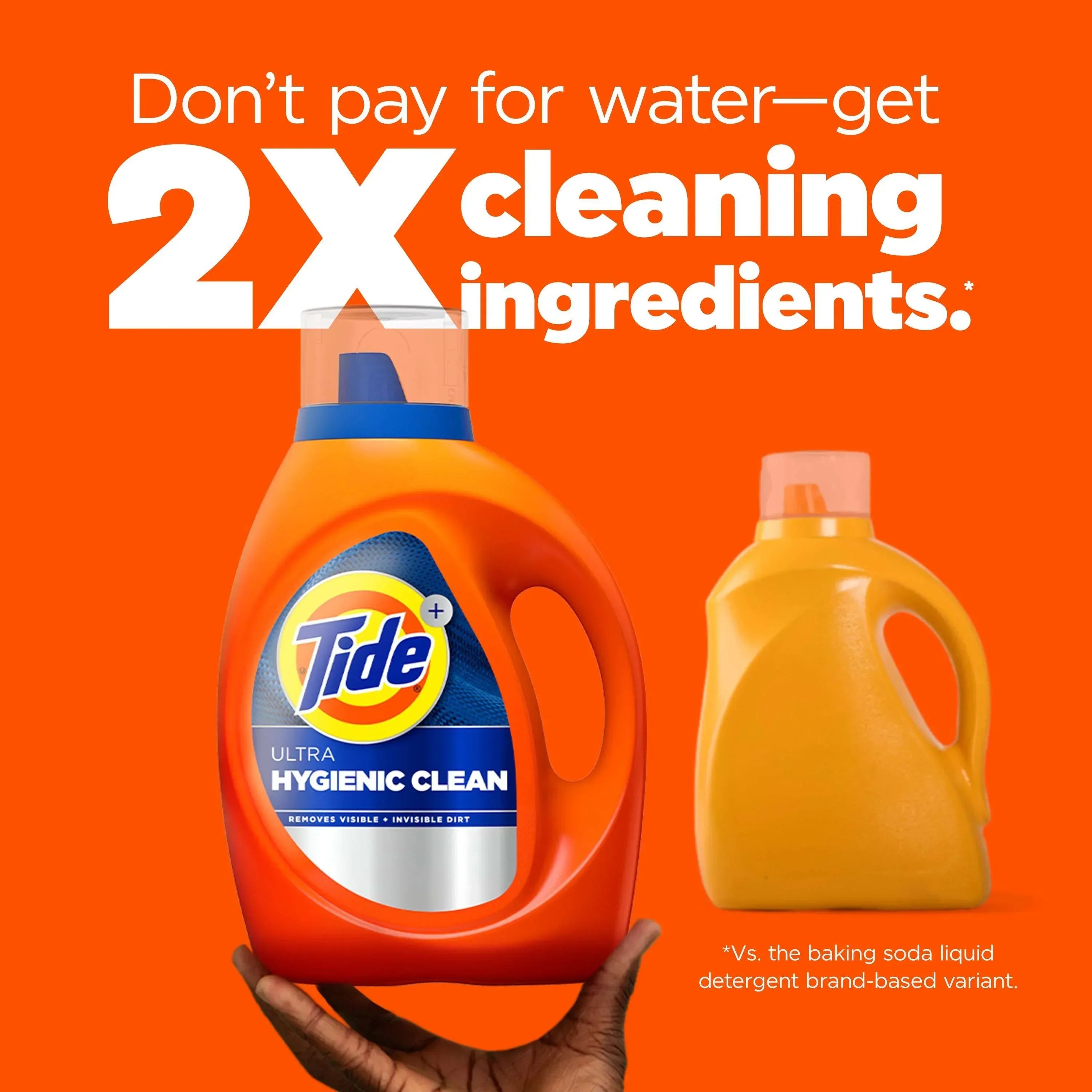 Tide Ultra Hygienic Clean Liquid Laundry Detergent, Original Scent, 73 fl oz, 52 Loads