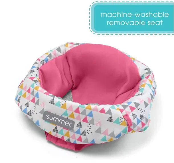 Summer Infant Learn-to-Sit 2-Position Floor Seat (Funfetti Pink) â€“ Sit Baby Up in This Adjustable Baby Activity Seat - USA MEGA SHOP