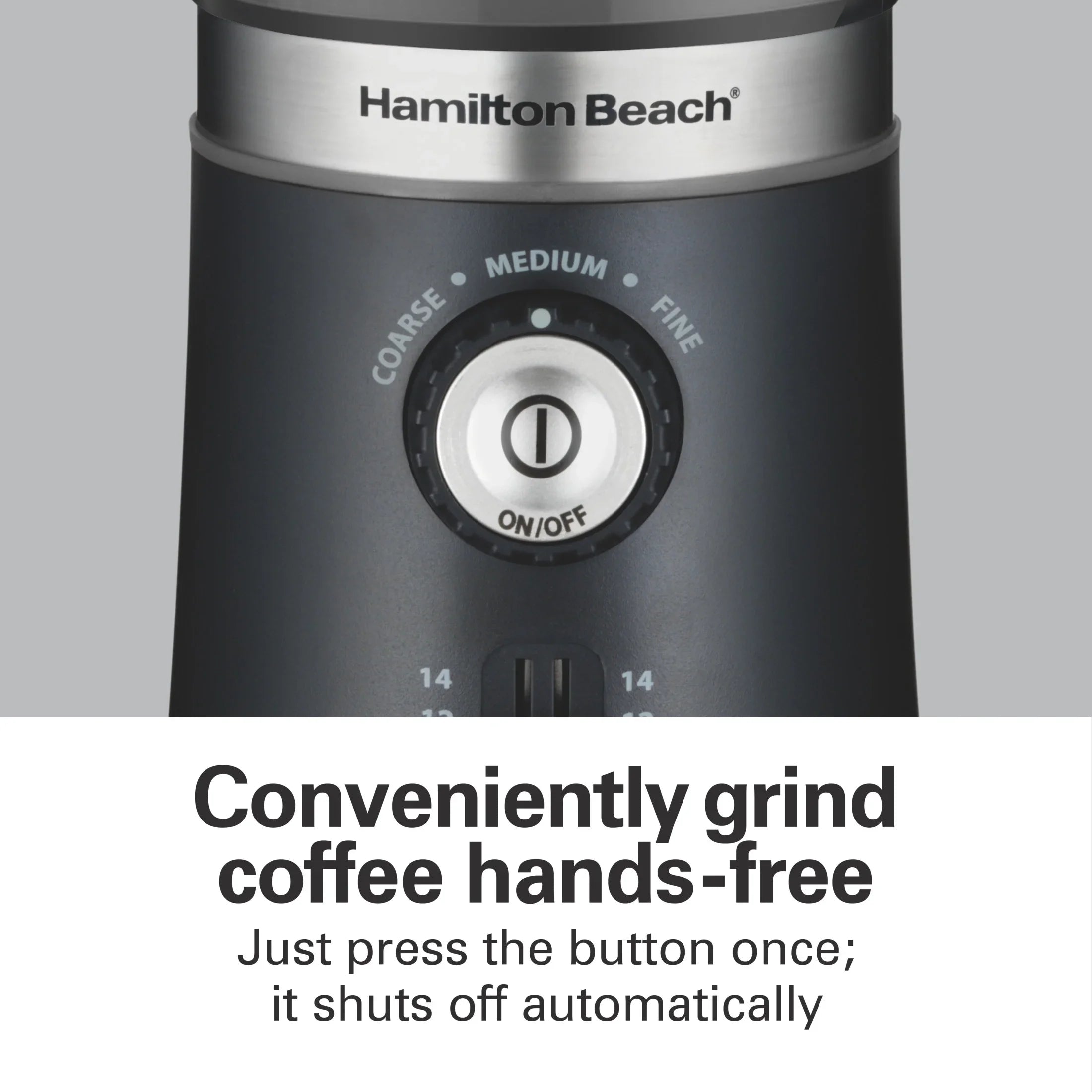 Hamilton Beach Custom Grind Electric Coffee Grinder, 14 Cups