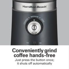 Hamilton Beach Custom Grind Electric Coffee Grinder, 14 Cups