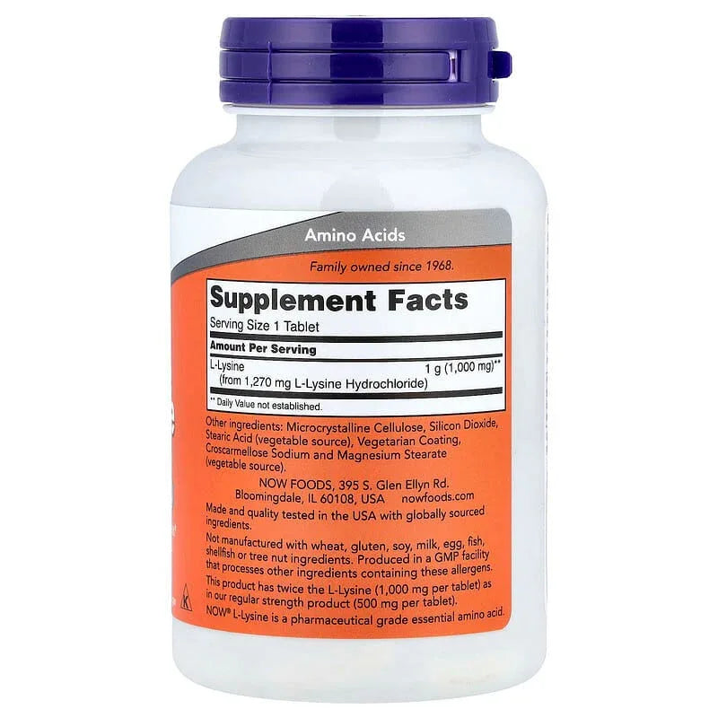 NOW Foods, L-Lysine - USA MEGA SHOP