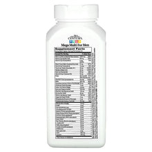 21st Century Mega Multi for Men supplement facts bottle back label