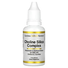 Choline silica complex liquid supplement bottle with dropper, 1 fl oz (30 mL)