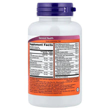 Supplement bottle back label with Supplement Facts and ingredient information, purple cap