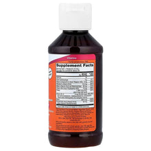 NOW Ultra B-12 liquid supplement bottle with back label and Supplement Facts table