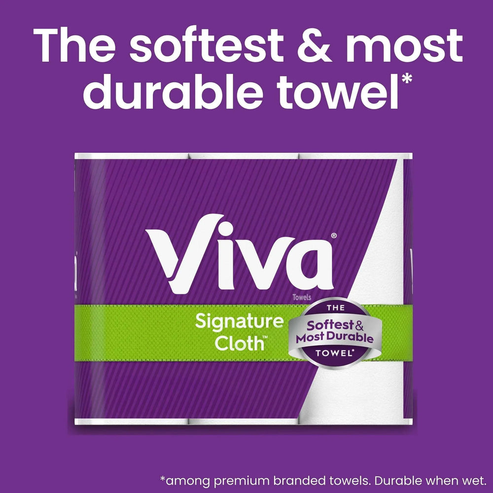 Viva Signature Cloth Paper Towels, 6 Double Rolls, 86 Sheets per Roll - USA MEGA SHOP