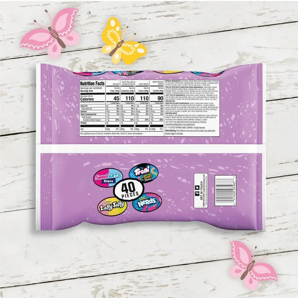 Premium Easter Egg Filler Mix, Fruit Flavored Candy Assortment, 16.5 Oz, 40 Count, Bag