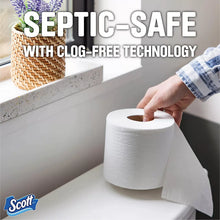 Scott septic-safe toilet paper roll with sheet, clog-free toilet paper design