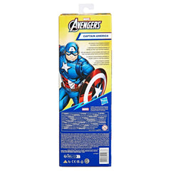Hasbro Marvel Avengers Titan Hero Series Captain America, Poseable Action Figure 12 in