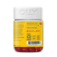 OLLY Daily Energy vitamin B12 gummy bottle back label with directions and facts