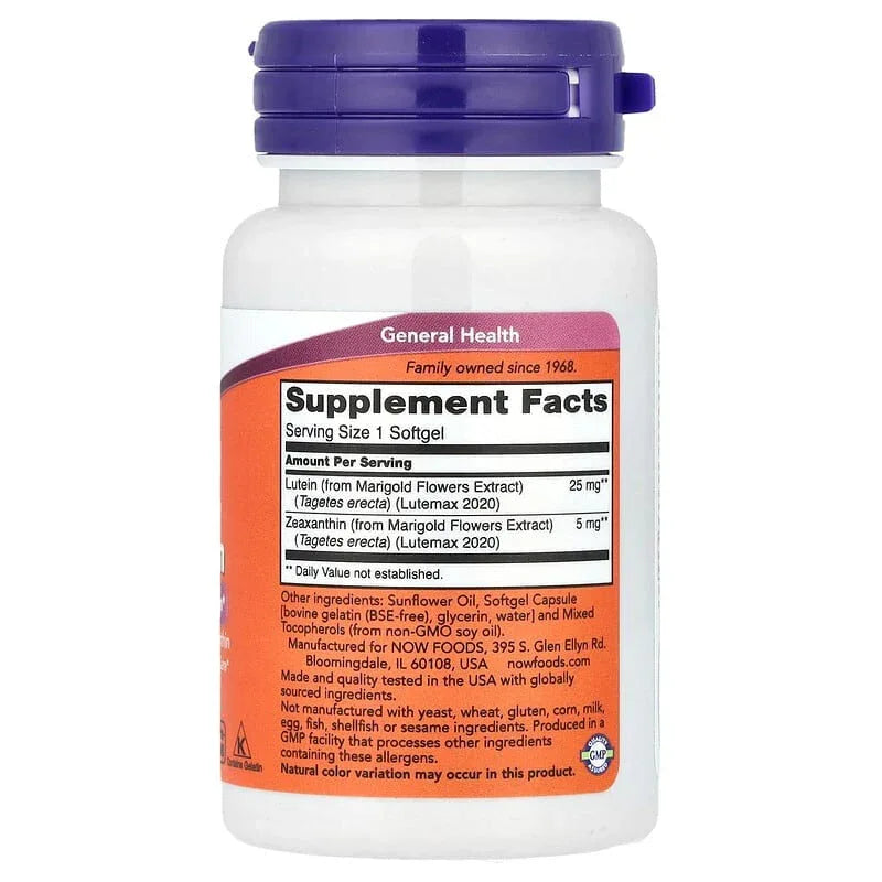 NOW Foods, Lutein & Zeaxanthin - USA MEGA SHOP