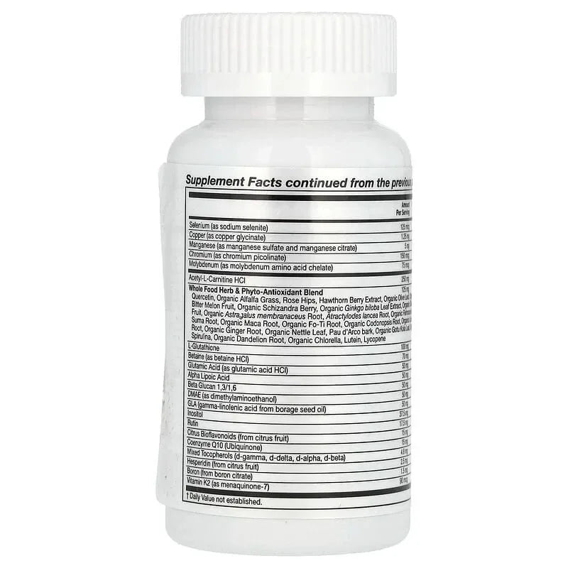 Super Nutrition, Super Immune, Immune-Strengthening Multivitamin with Glutathione, High-Potency Vitamins, Minerals and Herbs, 60 Tablets