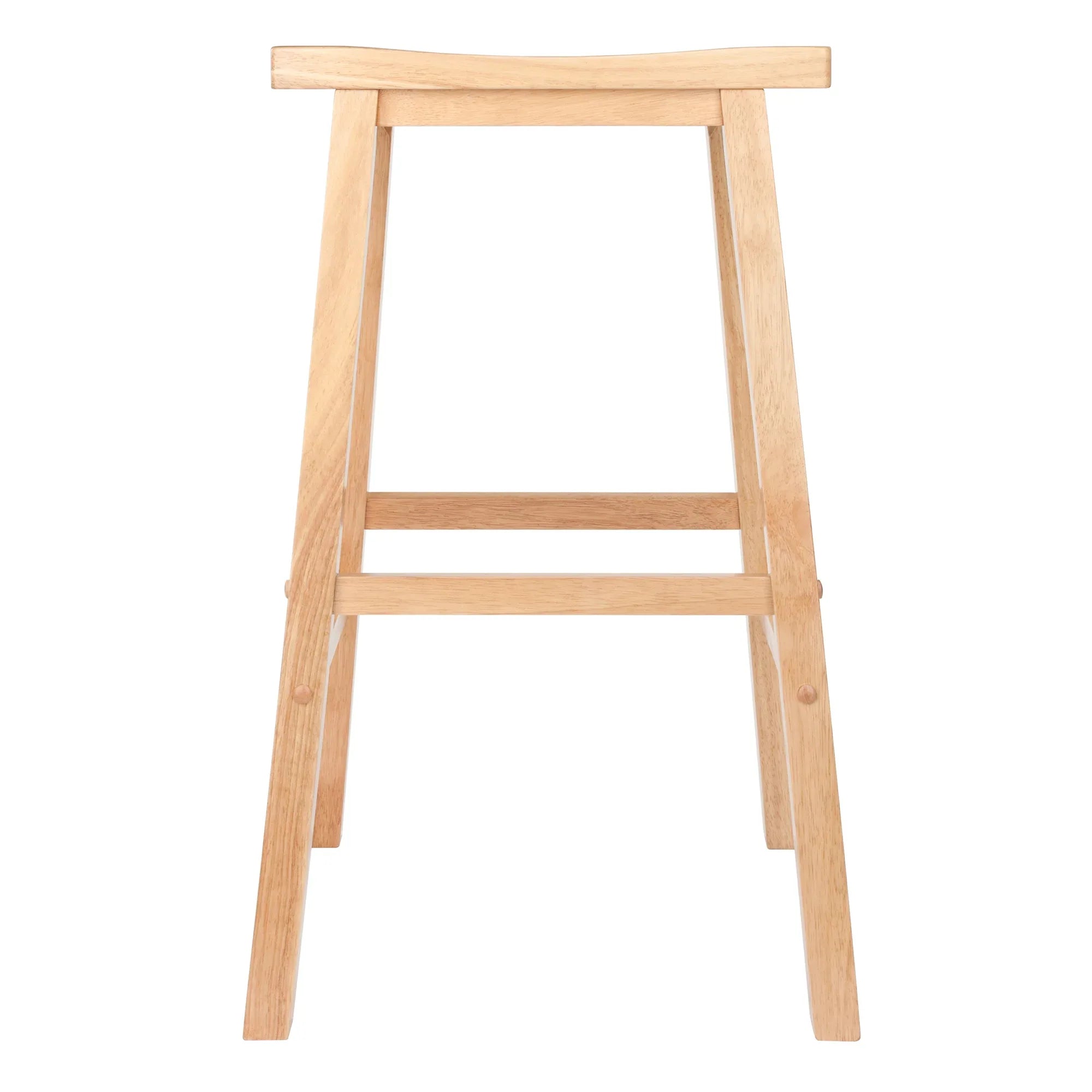 Winsome Satori Saddle Seat Bar Stool, 29", Natural Finish