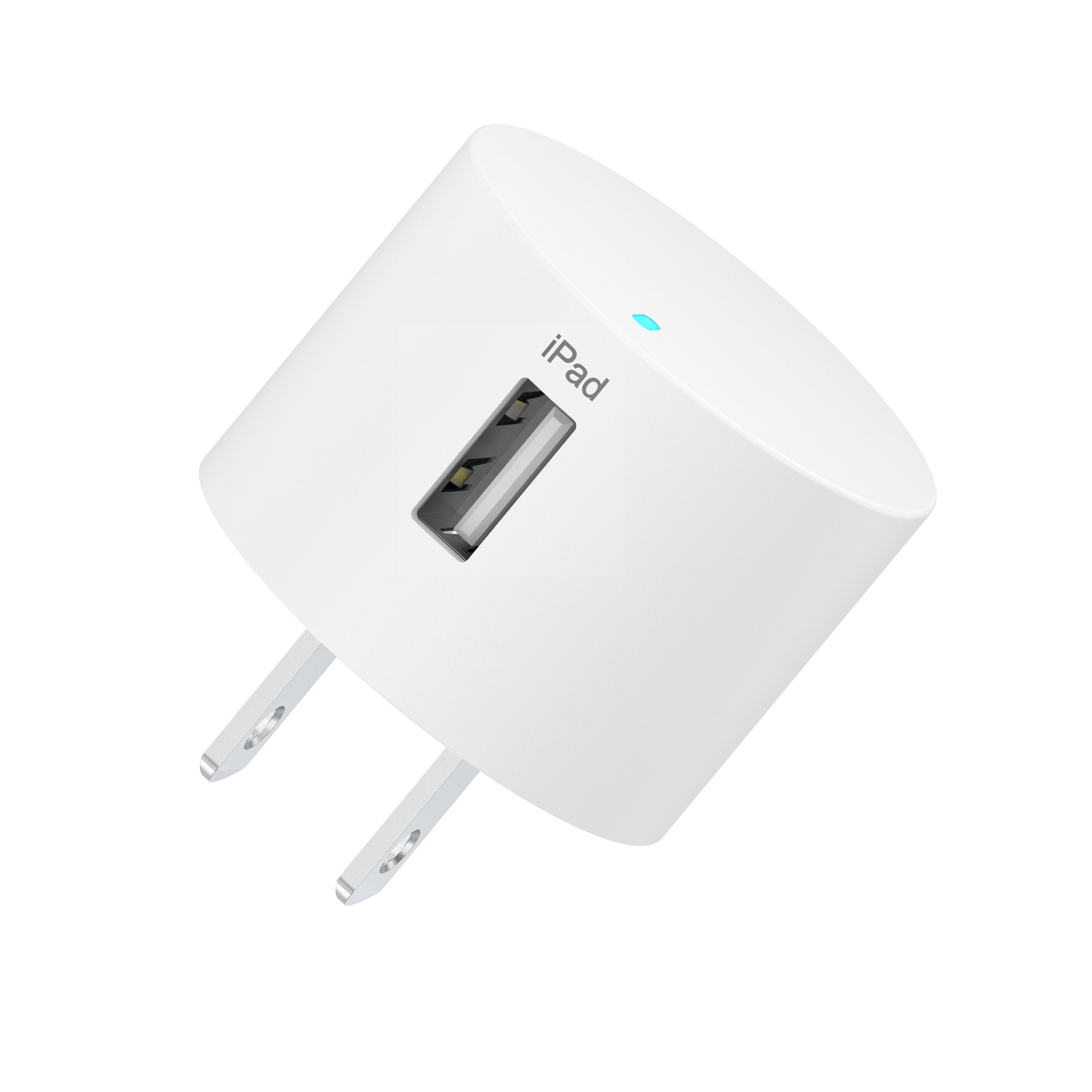onn 12W Single USB-A Port Wall Charger with 3ft Lightning to USB Cable, MFI Certified Foldable Plug, White - Compatible with iPhone 14/13/12/11/X/XR/XS/8/7/6/5, iPad, Airpods and more
