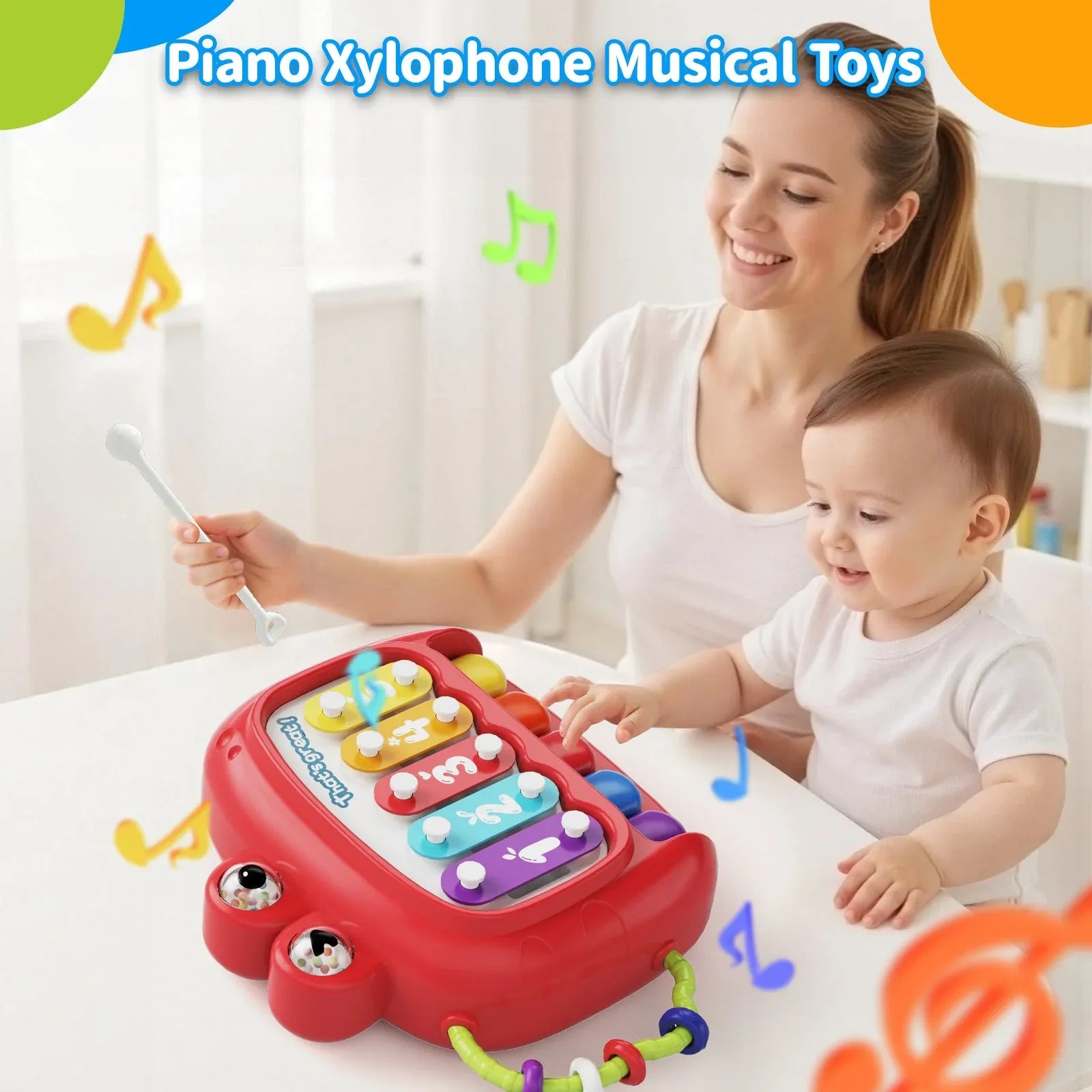 Dimoarch 4 in 1 Baby Toys 6-12 Months Boys Girls, Montessori Babies Toy, Infant Toys Suitable for 3-6-9-12 Months Old Baby Boys and Girls Toy Bundles Gift - USA MEGA SHOP