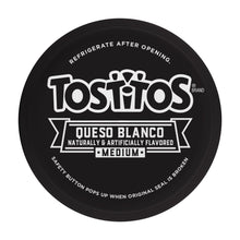 Medium queso blanco dip lid with Tostitos logo and seal text