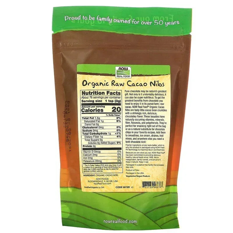 NOW Foods, Real Food, Organic Raw Cacao