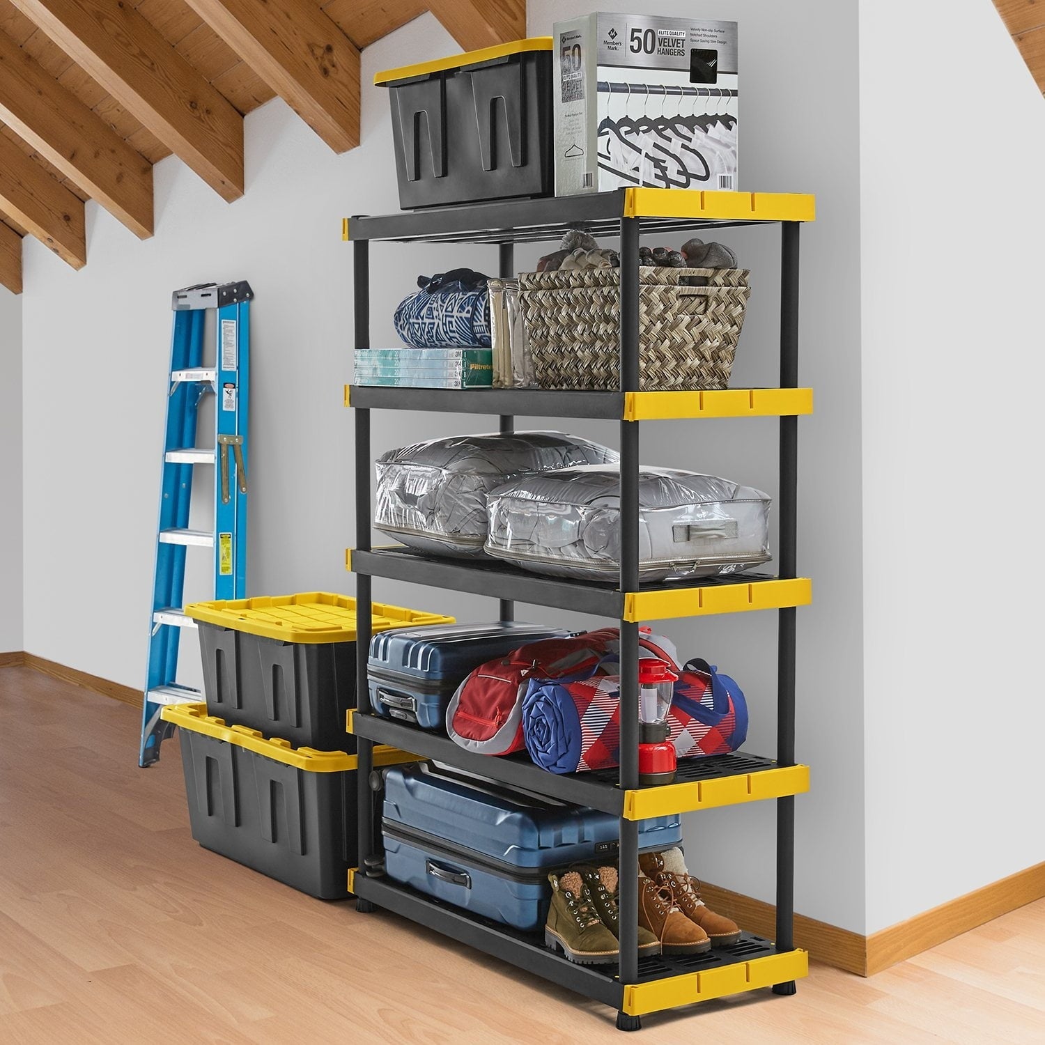 Member's Mark 5-Tier Heavy-Duty Shelf, 48""W x 20""D x 72""H