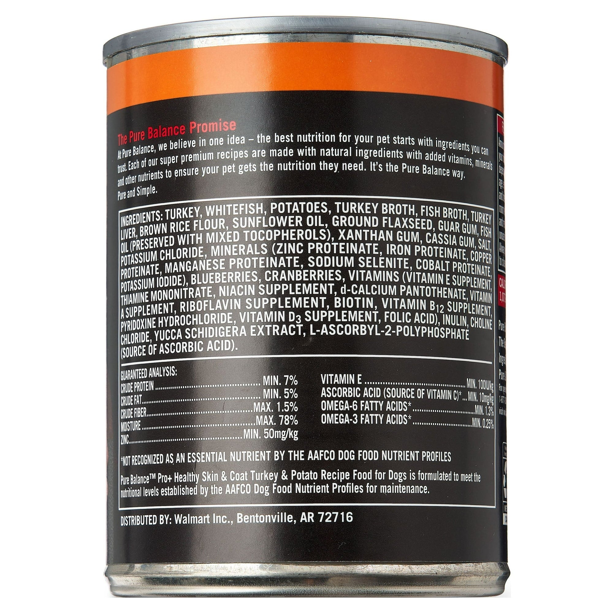 Pure Balance Pro Plus Turkey & Potato Recipe Wet Dog Food, 12.5 oz Can
