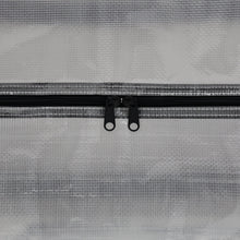Clear heavy duty storage bag with black zipper and carry loops, 20 gallon capacity