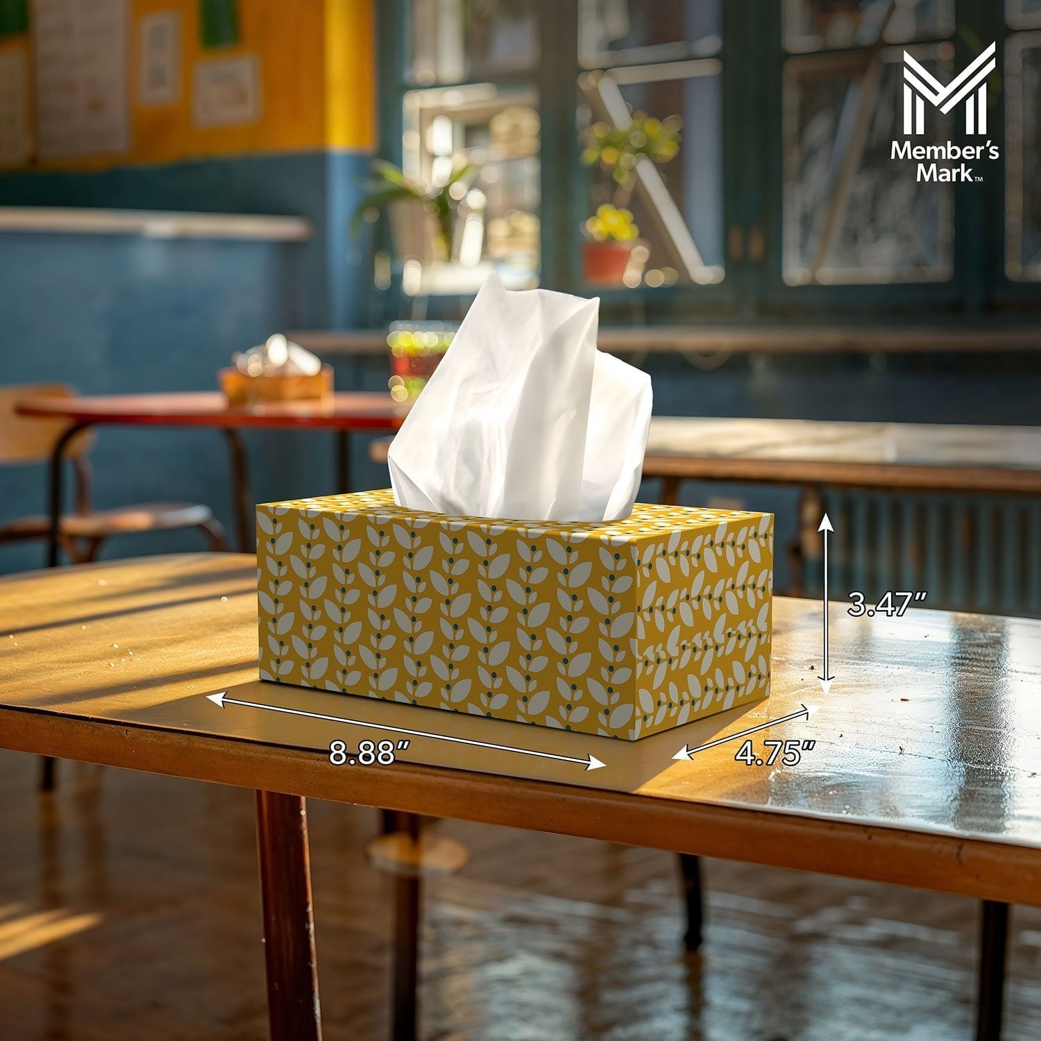 Member’s Mark Soft & Strong 2-Ply Premium Facial Tissues 12 Flat Boxes, 160 tissues/box