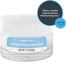 Amazon Basics moisturizing water gel jar with Alexa reorder message