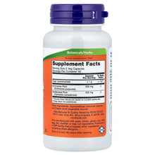 Supplement Facts label on a veg capsule supplement bottle