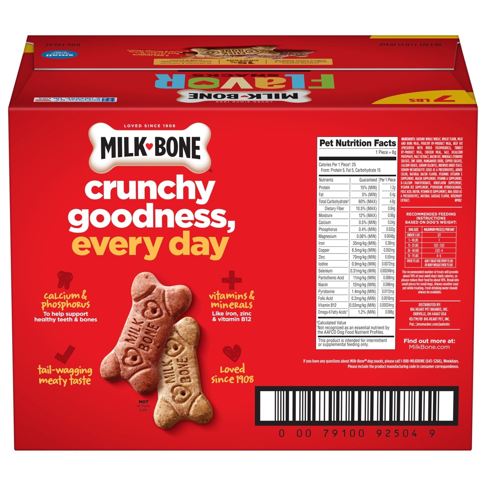 Milk Bone Flavor Snacks Small Dog Biscuits, Flavored Crunchy Dog Treats