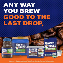Maxwell House decaf coffee mix containers and K-Cup pack