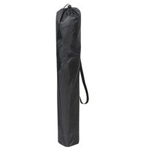 Black fabric chair storage bag with carrying strap
