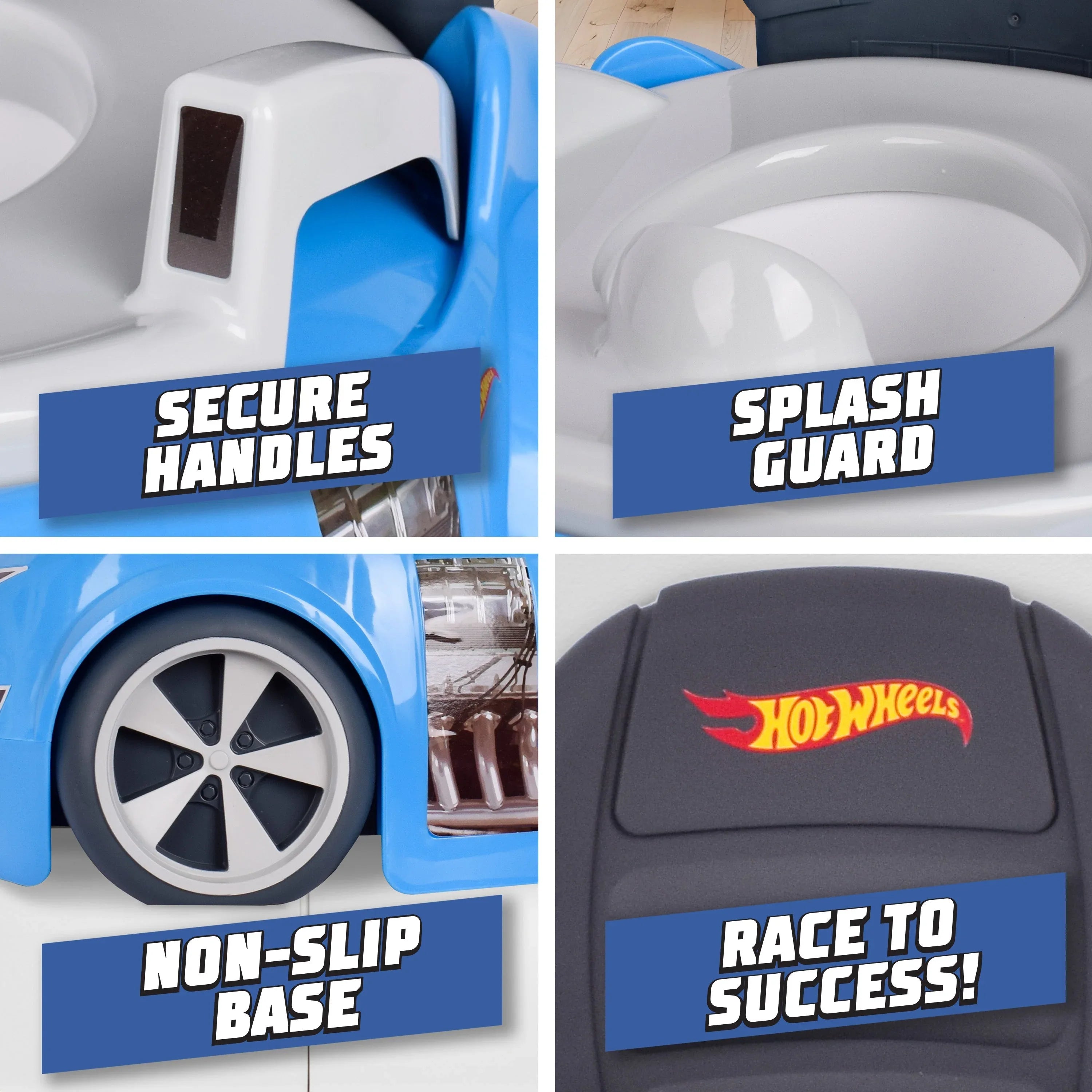 Hot Wheels Blue Race Car Potty Training Toilet, Includes Detachable Seat, Toddlers Ages 12+ Months - USA MEGA SHOP