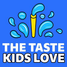 Capri Sun juice drink variety pack graphic reading "THE TASTE KIDS LOVE" with splash icon