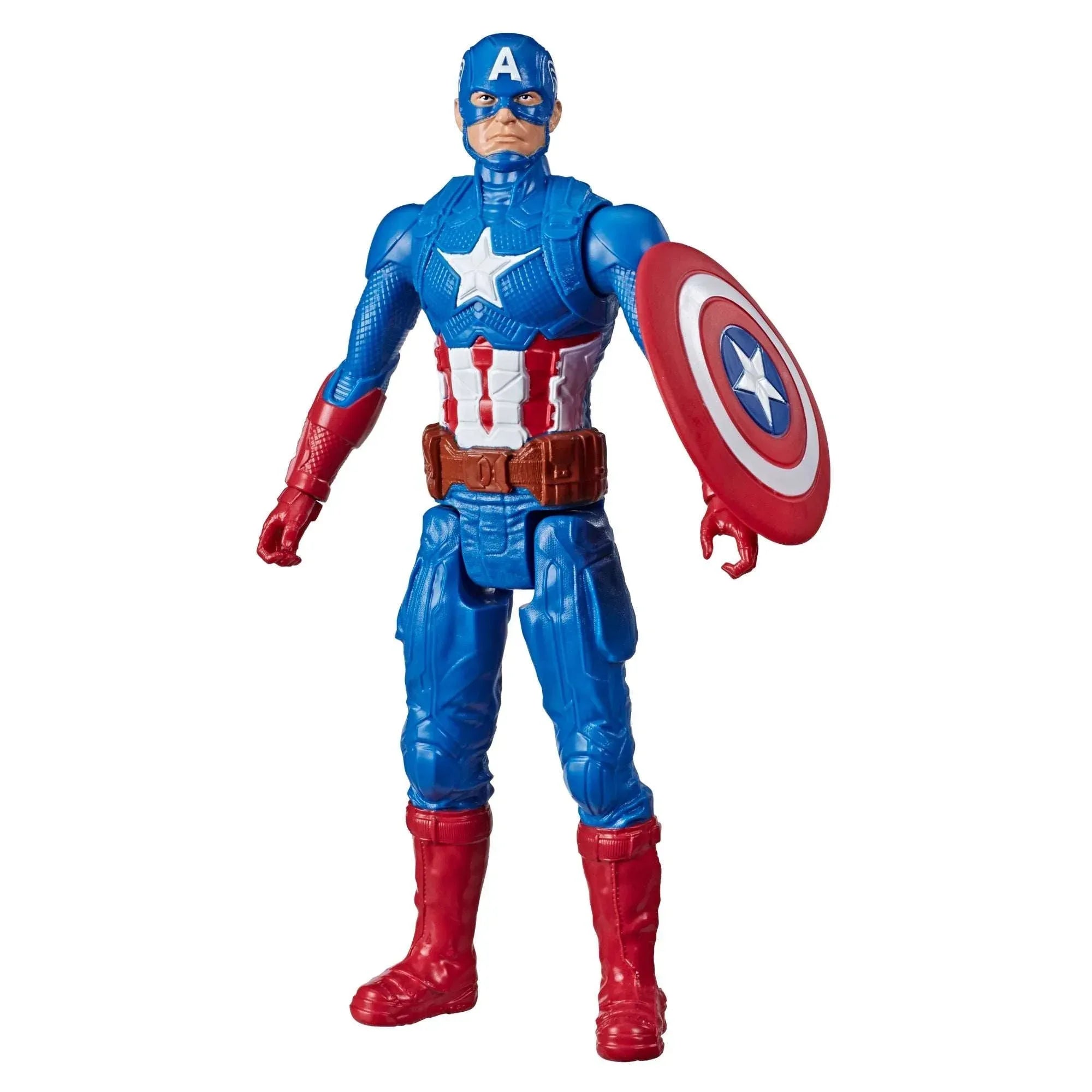 Hasbro Marvel Avengers Titan Hero Series Captain America, Poseable Action Figure 12 in - USA MEGA SHOP