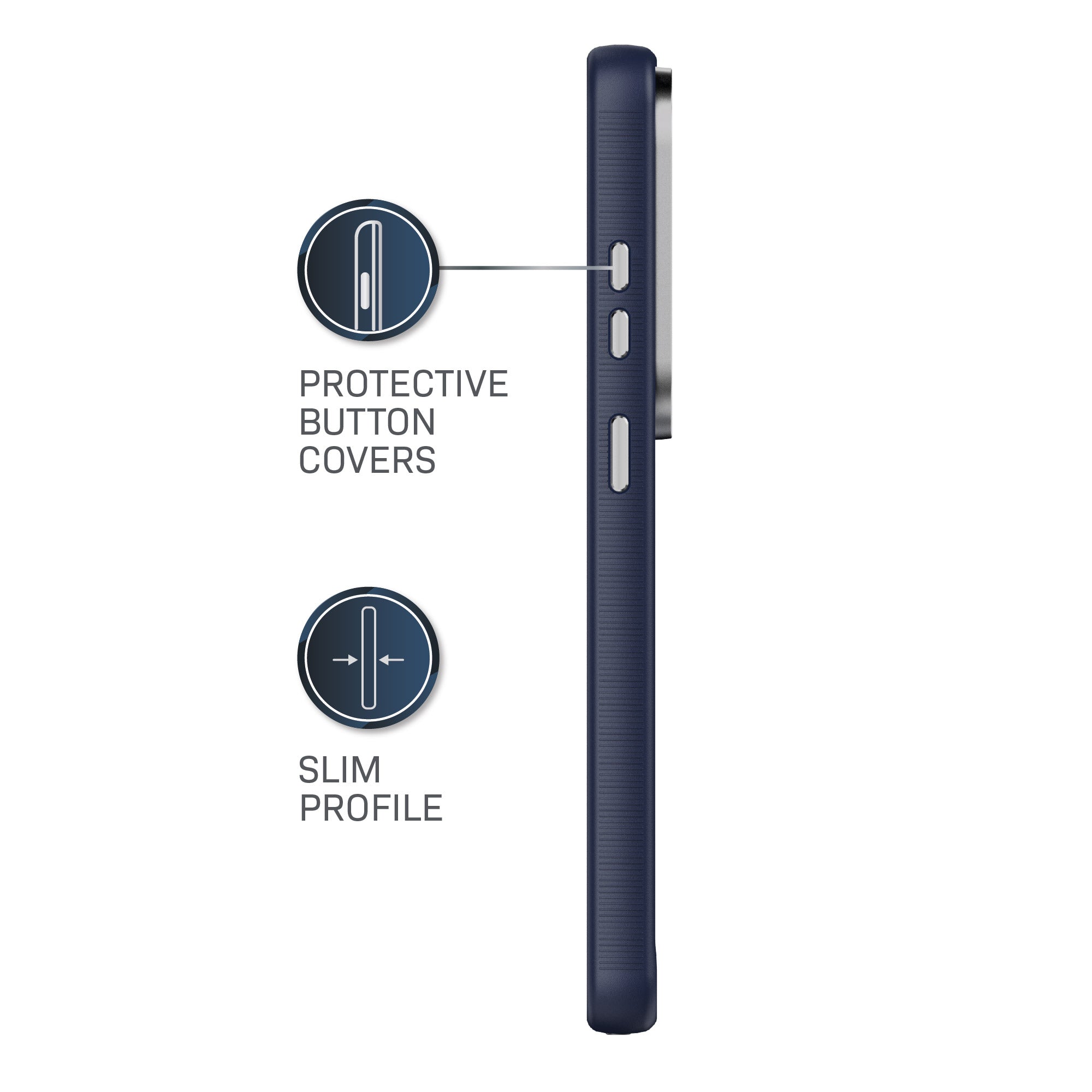 Body Glove Magnetic Compatible Reflector Phone Case for Samsung Galaxy S26 - Metallic Blue