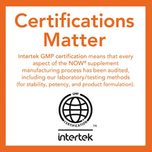 Certifications Matter card with Intertek GMP certification statement