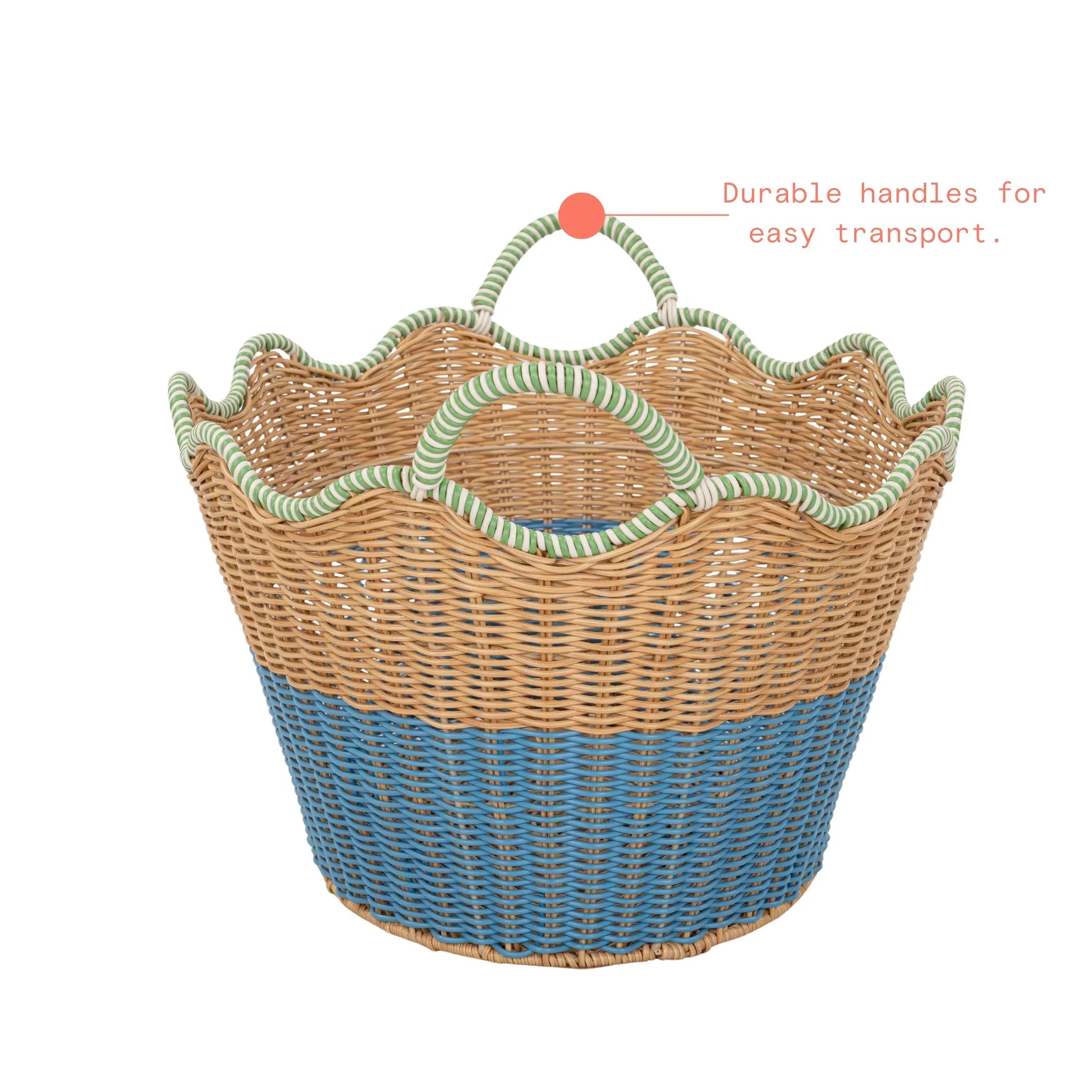 Beautiful Two-Tone Rattan Drink Basket by Drew Barrymore
