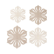 Flower-shaped ceramic dividers set