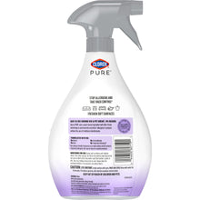 Back label of fabric & carpet allergen neutralizer spray bottle with gray trigger