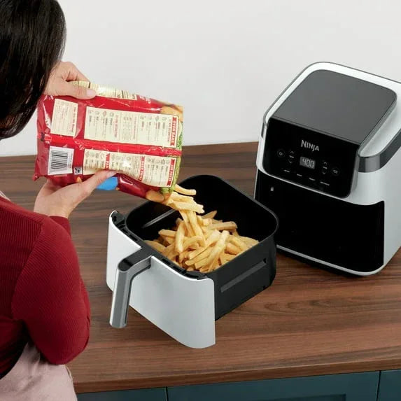 Ninja Pro 3-in-1 Air Fryer, XL 5-Qt Basket, 3 Functions, Air Crisp Technology, Non-Stick, Crisper Plate, AF140WMWH White