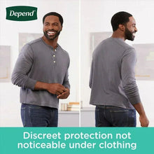 Men's light gray incontinence briefs with discreet fit under clothing