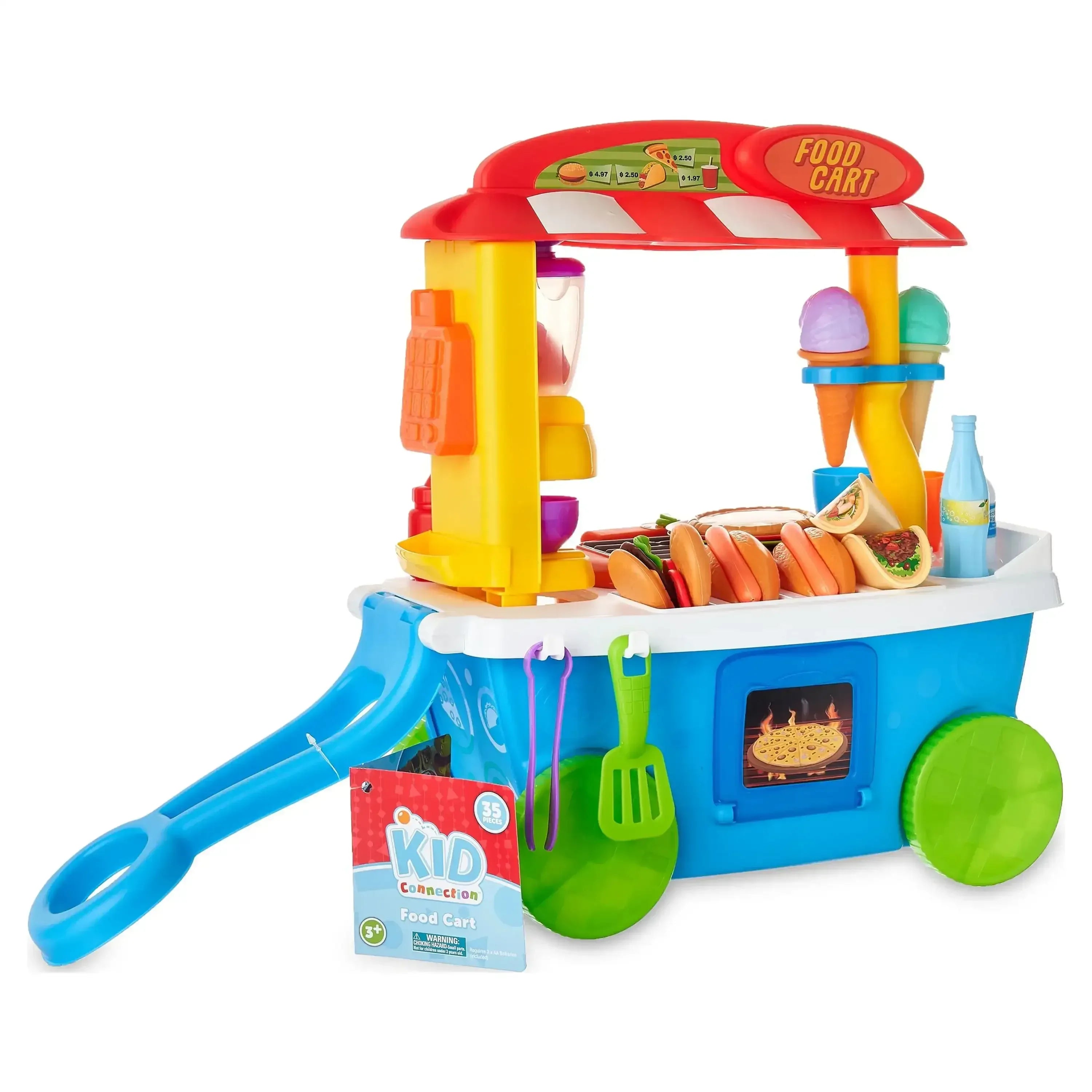 Kid Connection Food Cart, 35 Pieces, Toddler Toys