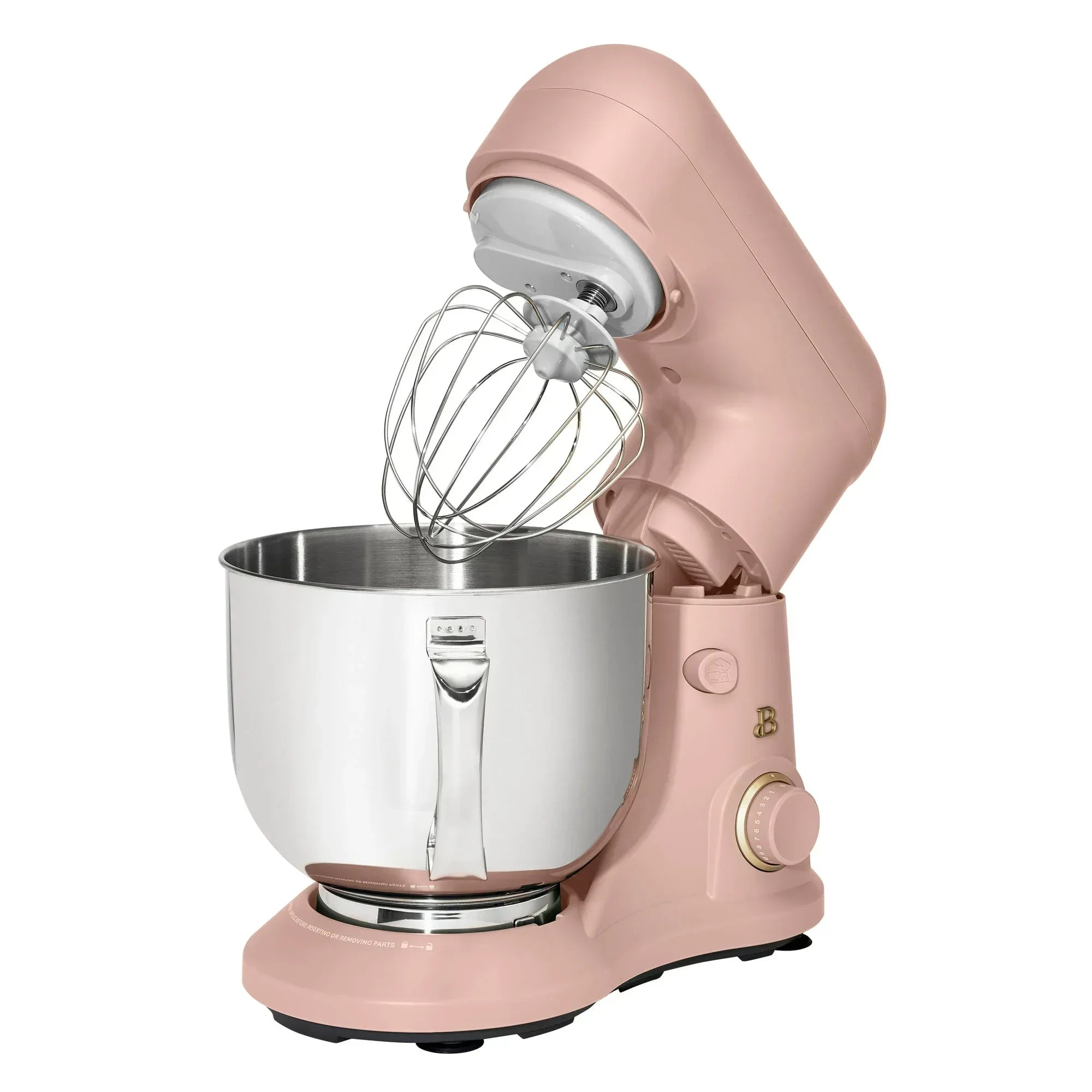 Beautiful 5.3 Qt Stand Mixer, Black Sesame with Flat Beater, Dough Hook, Balloon Whisk