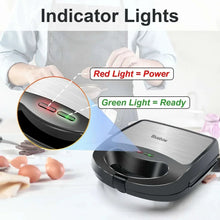 3-in-1 maker with indicator lights panel showing red power and green ready