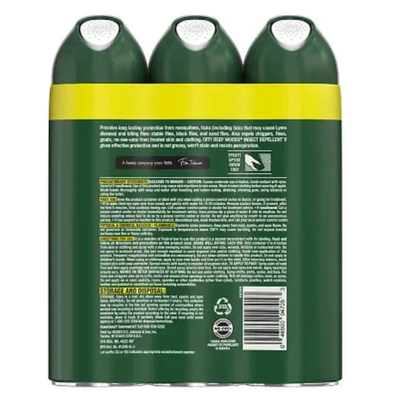 OFF! Deep Woods Insect Repellent, 9 Oz, Pack of 3