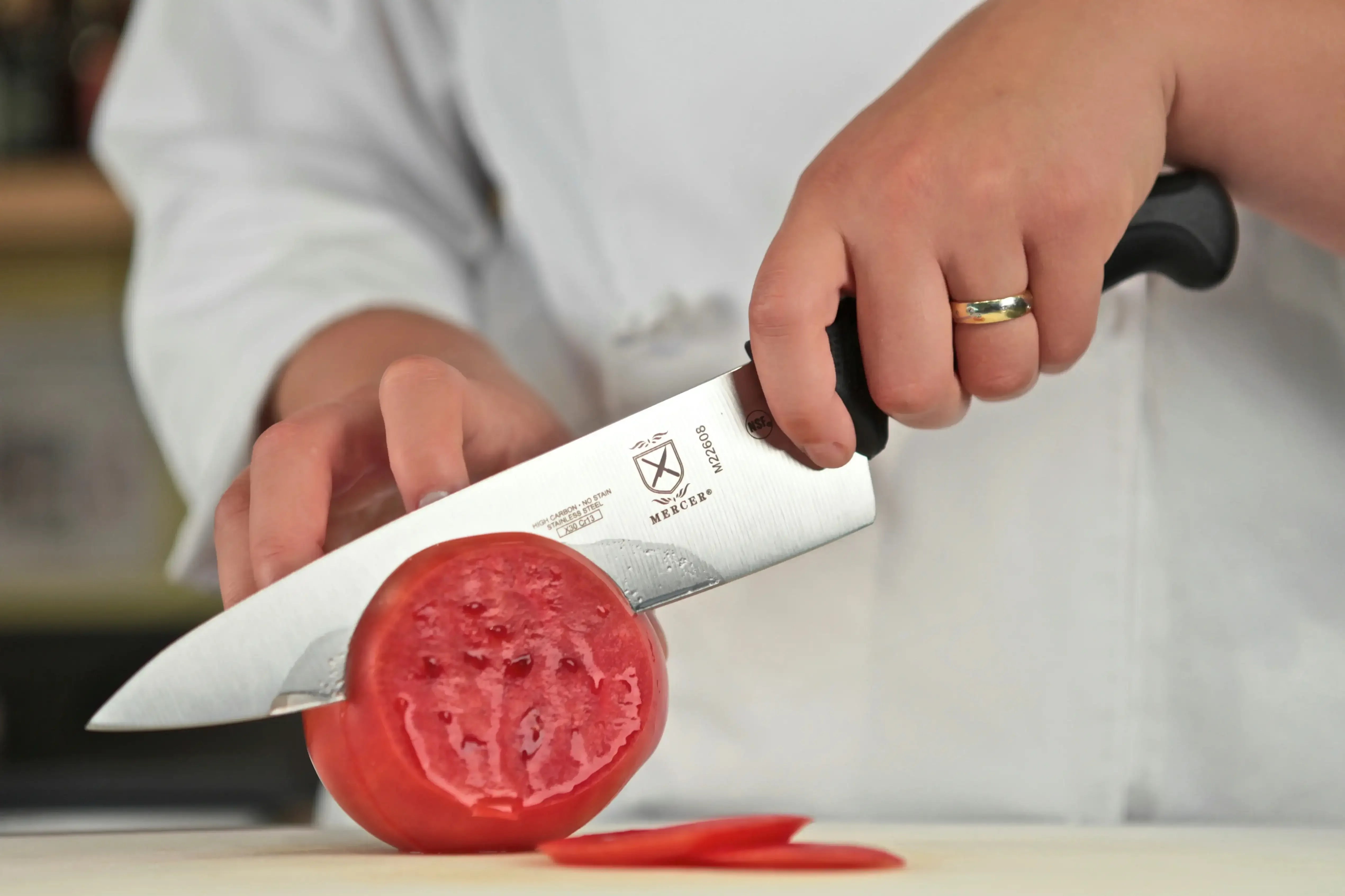 Mercer Culinary Millennia 8" Steel Chef's Knife, Black - USA MEGA SHOP