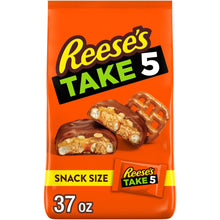 REESE'S TAKE 5 snack-size chocolate candy bag, 37 oz.