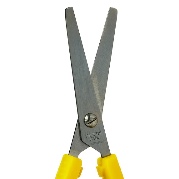 Pen+Gear 8" Yellow Adaptive Scissors with Easy Grip & Safety-First Design