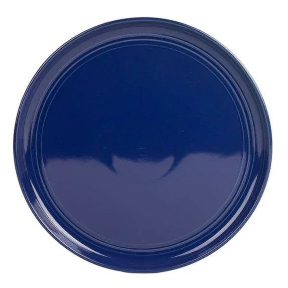 10 Strawberry Street Double Line 16 Piece Stoneware Dinnerware Set, Cobalt Blue