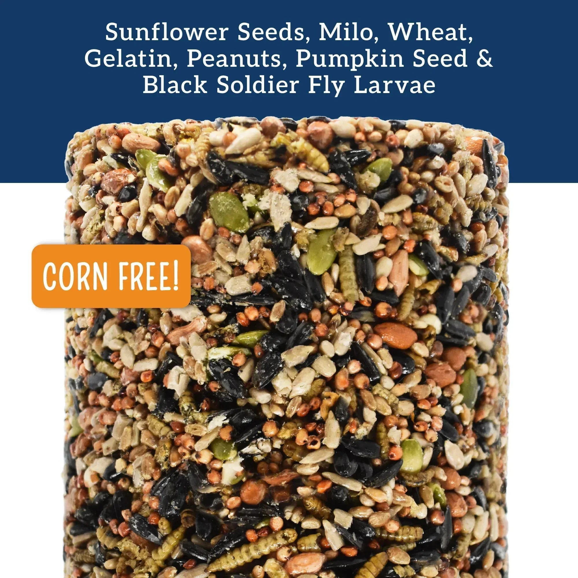 Love My Girls Peck 'N Roll Boredom Buster for Chickens, 2.5 lb. Seed Log, 1-Pack - USA MEGA SHOP